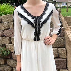 Black and white dress